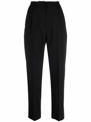 Cropped Tailored Trousers-AH