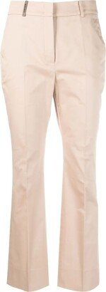 Mid-rise Tailored Trousers Beige