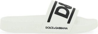 Logo Detailed Slip-On Slides-AB