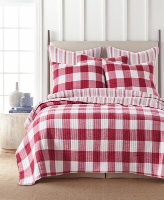 Home Camden Reversible 3-Piece Quilt Set, Full/Queen