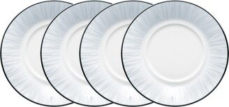 Glacier Platinum Set of 4 Saucers, Service For 4