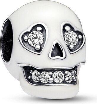 Sterling Silver Glow-in-The-Dark Skull Charm