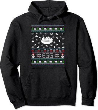 Egg Ugly Christmas Costume Outfits Ugly Christmas Sweaters Men Women Xmas Ugly Egg Pullover Hoodie