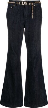 Mid-Rise Flared Jeans-AD