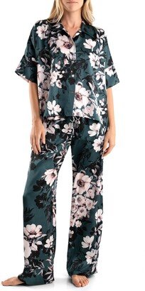 Iris Floral Satin Pajamas