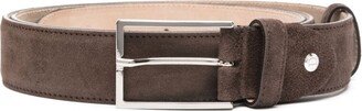 Buckle-Fastening Suede Belt-AC