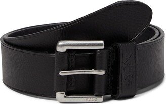 Signature Pony Leather Belt (Black) Men's Belts