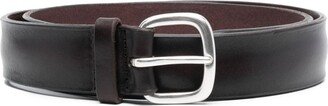 Buckle-Fastening Leather Belt-AF