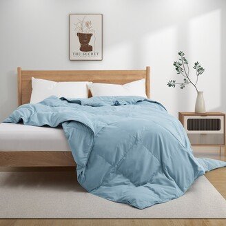 Peace Nest All season & Lightweight White Goose Down Duvet Comforter-Steel Blue