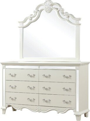 Galaxy Home Furnishing Milan Modern Style 6-Drawer Dresser Made with Wood