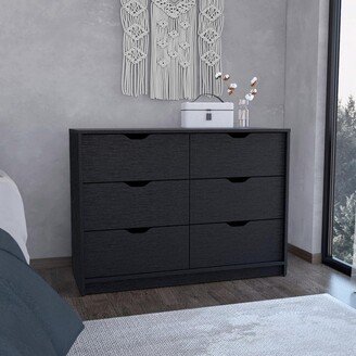 EYIW Contemporary Dresser with 4 Drawers and 2 Cabinets for Bedroom Closet Storage -White