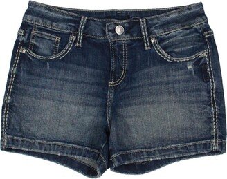 Womens Denim Medium Wash Denim Shorts