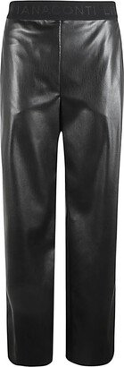 Faux leather trousers-AL