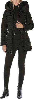 Womens Quilted Hooded Puffer Coat