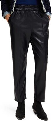 High Waist Faux Leather Pants