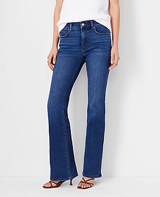 Mid Rise Boot Cut Jeans in Classic Mid Wash