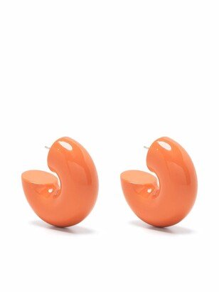 Beam chunky hoop earrings