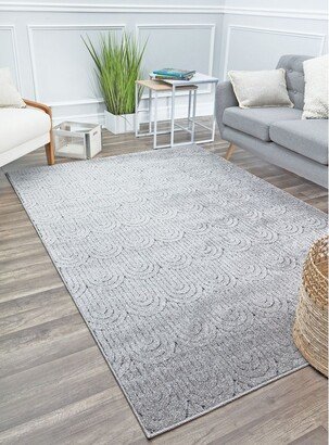 Chanai CN40B Quartzite Geometric Contemporary Gray Area Rug,