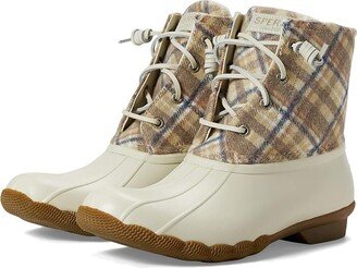 Saltwater Plaid Wool (Ivory) Women's Shoes