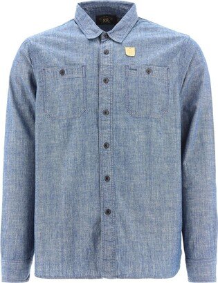 Long Sleeved Buttoned Denim Shirt