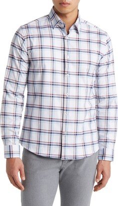 DRY TOUCH® Plaid Performance Button-Up Shirt