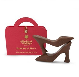 Mini Handbag & Heels Chocolate Shoes