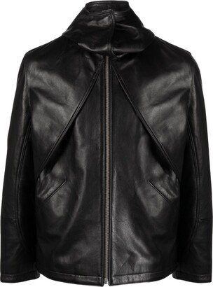 Flaneur Homme Balaclava Leather Jacket