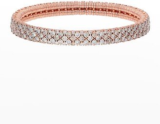 CASHMERE 18k Rose Gold Diamond Stretch Bracelet