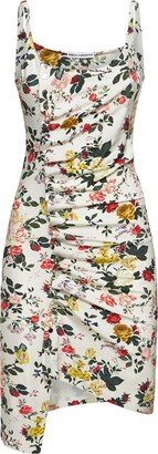 RABANNE Viscose Jersey Printed Mini Dress