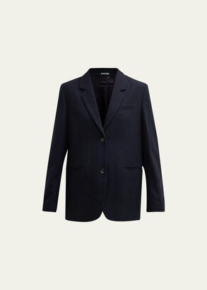 Tailored Wool Suit Jacket-AA