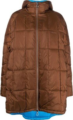 Quilted Hooded Coat-AA