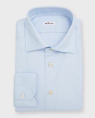 Men's Basketweave Cotton Dress Shirt-AA