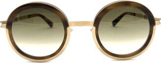 Round-Frame Sunglasses-AG