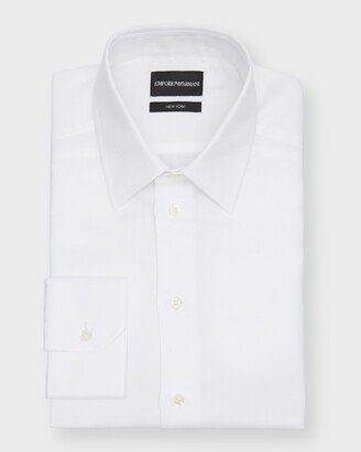 Men's Textured Cotton Dress Shirt-AD