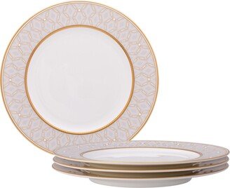 Noble Pearl Set Of 4 Salad Plates, 8-1/2