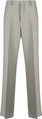 Press-Creased Wide-Leg Trousers