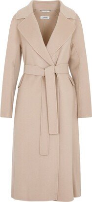 'S Max Mara Belted Long-Sleeved Coat-AC