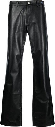 x UFO361 slight-flare leather trousers