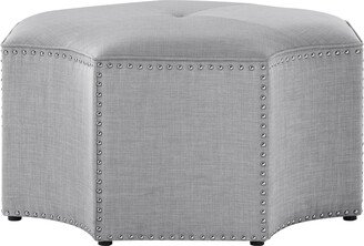 Kraam Octagon Cocktail Ottoman For Living Room, Entryway