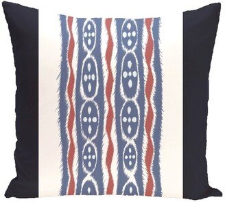 Tribal Stripes 18-inch Square Decorative Pillow