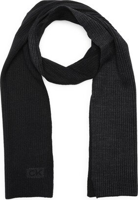 Rib Knit Colorblock Scarf