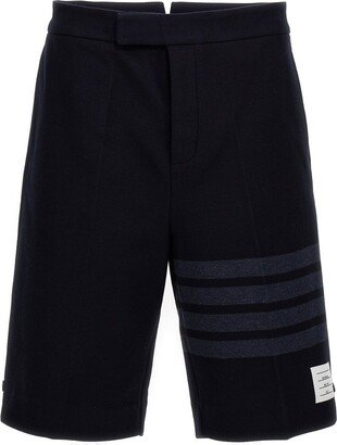 4-Bar Striped Bermuda Shorts