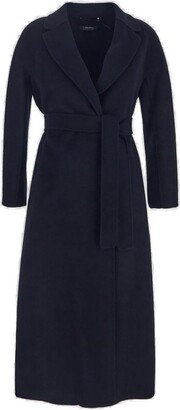 'S Max Mara Belted Long-Sleeved Coat-AO