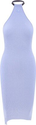 Rib-Knit Suspenders Dress