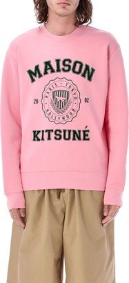 Logo-Printed Crewneck Sweatshirt-AN