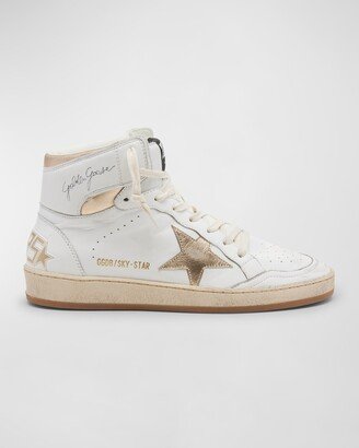 Sky Star Bicolor High-Top Sneakers-AA