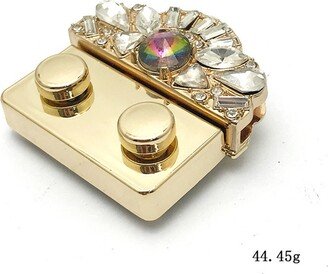 Machine Lock 20 Pcs Luggage Hardware Accessories Diamond Mortise Diy Handmade Bag Colored Mechanism Light Gold