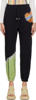 Black Tie-Dye Sweatpants