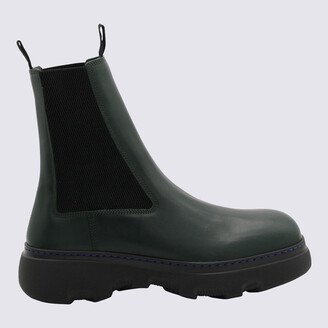 Black Leather Creeper Chelsea Boots