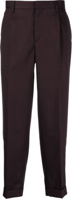 Tapered Cropped Trousers-AK